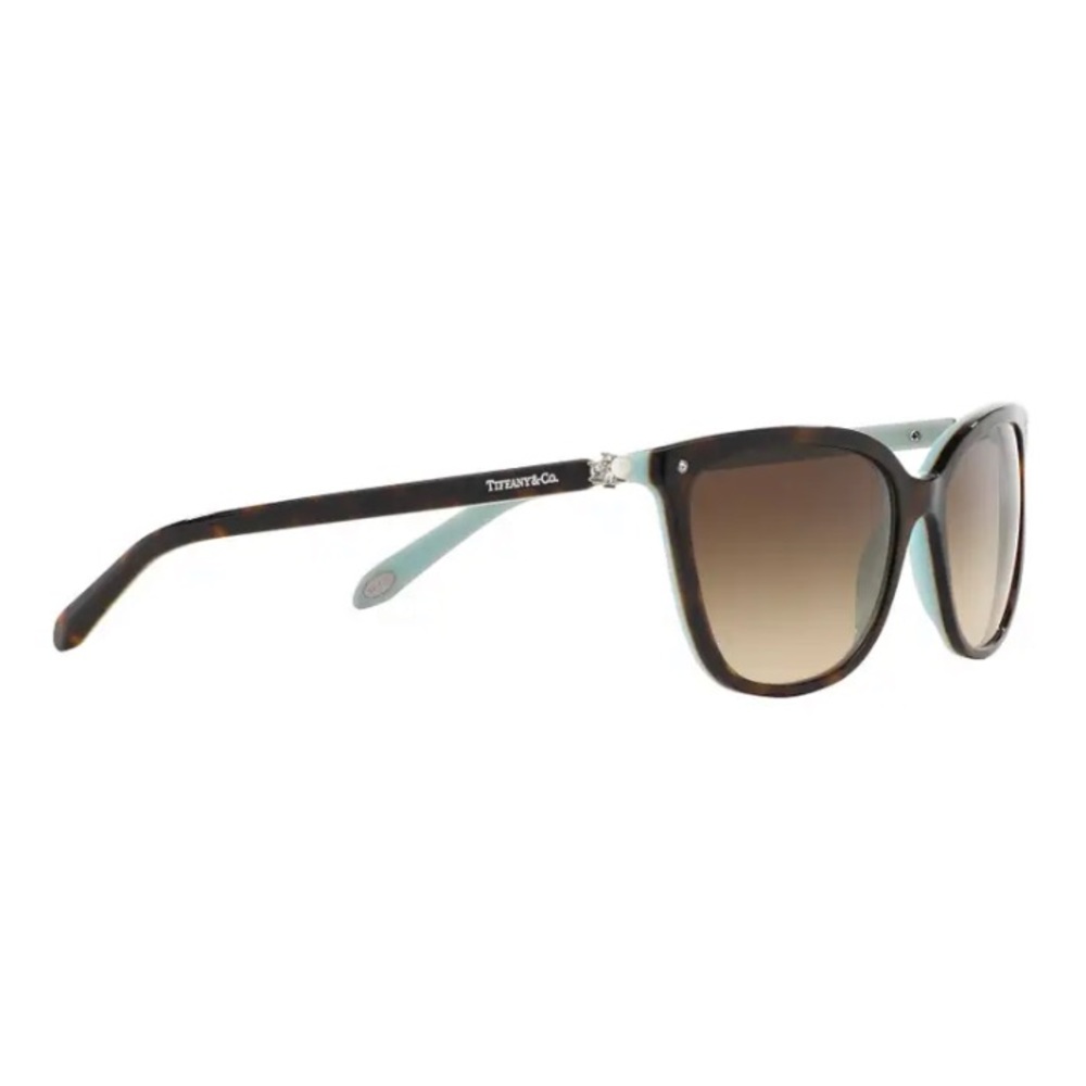 Tiffany & Co. Tortoiseshell Cat-Eye Sunglasses w/ Gradient Brown Lenses